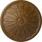 Ekena Millwork Brontes Ceiling Medallion (Fits Canopies up to 3 5/8"), 25 1/2"OD x 5 1/2"P, Smokey Topaz Crackle CM25BRSTC - alternate 1